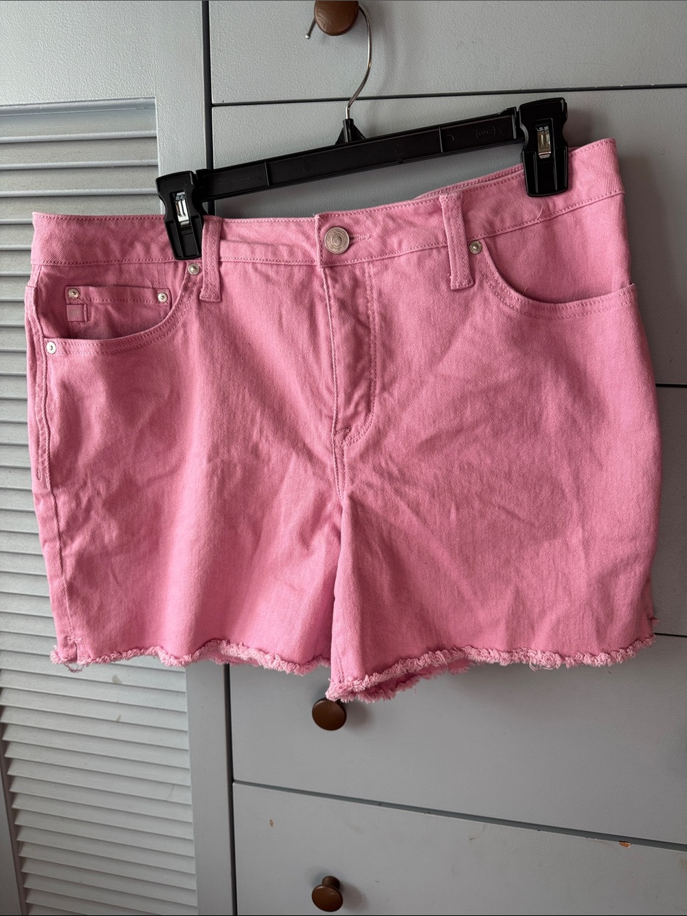 Seven7 Pink Denim Jean Shorts